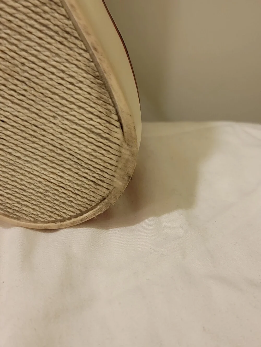 Gucci Red Leather Men's Boat Shoes with Cream and Navy Trim